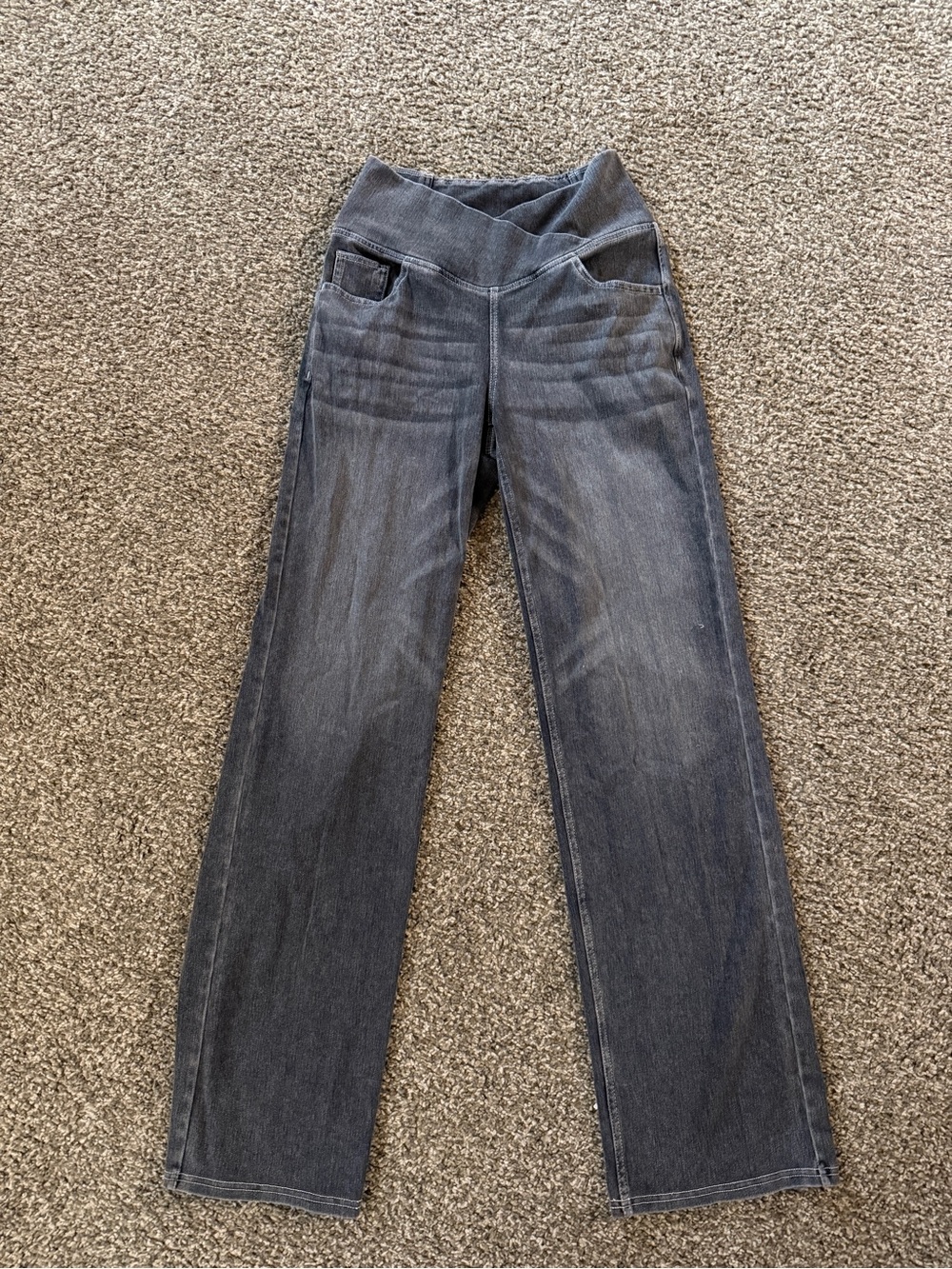 Women's Dark Gray Stretch Jeans— Halara. Small Tall.